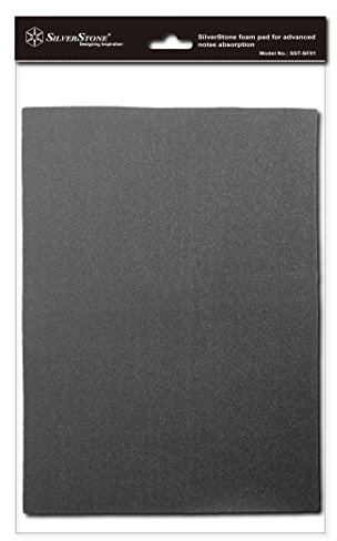 SilverStone 21-Inch x 15-Inch 4mm Thick 2-Piece Sound Dampening Acoustic EP0M Silent Foam SF01 (Black)