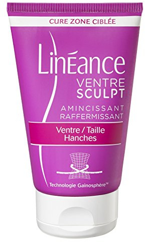 Linéance Ventre Sculpt Raffermissant Caféine & Collagène 125ml | Raffermissant ventre, taille et hanches - Caféine activateur de collagène - Peau nourrie et durablement hydratée