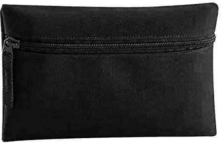 Quadra Classic Zip Up Pencil Case (One Size) (Black)