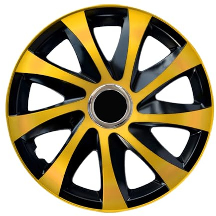 Radzierblende Drift EXTRA schwarz/Gold 15 Zoll 4er Set