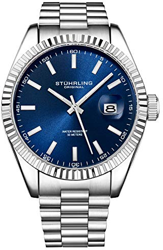 Stuhrling Original Herren-Quarzuhr – Symphony Regent Coronet, Armbanduhr aus Edelstahl