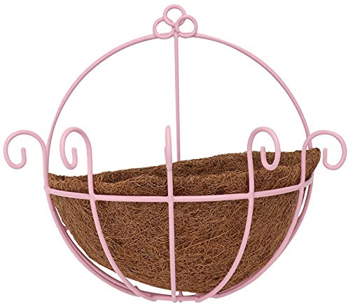 Cabilock 1satz Hängender Blumentopf Mit Kokosblütenkorb Stilvolle Wanddeko Für Pflanzen Geeignet Für Garten Balkon Und Wohnräume Langlebig Und Rostfrei Für Sukkulenten Und