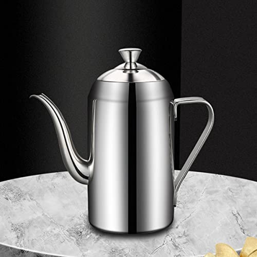 LEIYTFE Botella De Aceite De Cocina Antigoteo Botella Dispensadora De Aceite De Oliva Vinagrera/Botella De Aceite Recipiente De Acero Inoxidable (Size : 800ml)