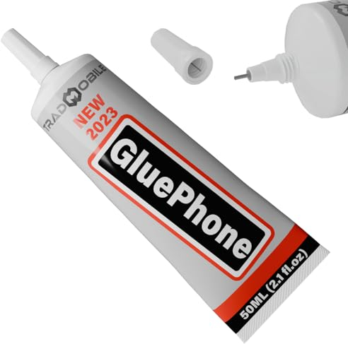 Glue Phone - Colla per riparazioni e lavori di precisione - Perfetta per telefoni, smartphone, tablet, gioielli, libri, pelle e scarpe (50ml, 1 Tubo)