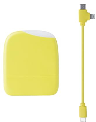 Xoopar - Ice-Powerbank - Batteria Esterna 5000 mAh con luce Touch integrata adatta a tutti gli smartphone universali in plastica riciclata certificata GRS - Lime