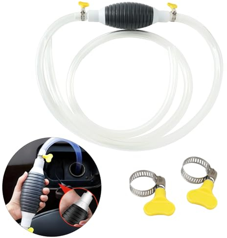Handpumpe Benzin, Benzinpumpe Wasser, Umfüllpumpe Kraftstoffpumpe, Benzin Pumpe für Auto, Multifunktions Flüssigkeitssauger, Absaugpumpe mit 1M Schlauch für Öl, Benzin, Diesel