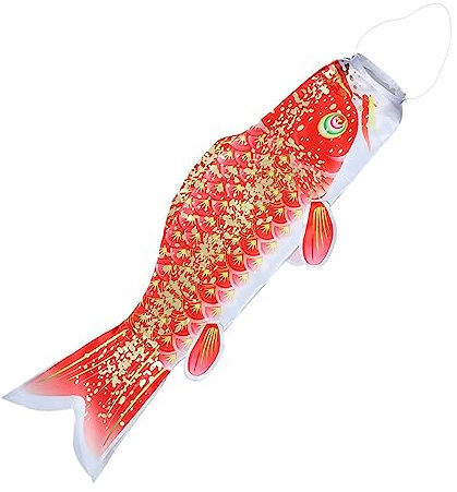 OFFSCH Japanischer Karpfen-windsack Hängend Fisch-windsack-flagge Für Außenbereich Verarbeitet Langlebiges Dekor Für Garten Mit Schlichtem Design