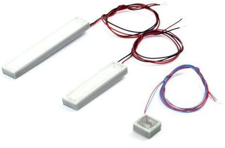 Overdrive-Racing H0 LED Schild Beleuchtet - 1:87 Bausatz Werbeschilder - Feuerwehr Post Tankstelle DDR, H0 LED Schilder:Mitropa -Gelb- 48x8mm