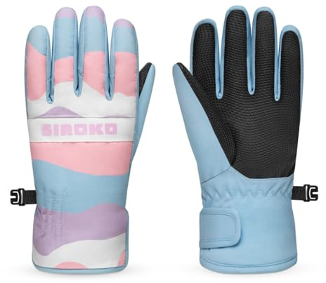 SIROKO - Ski- und Snowboardhandschuhe für Kinder SIROKO Bubbles - 7-8 (128 cm) - Multicolor