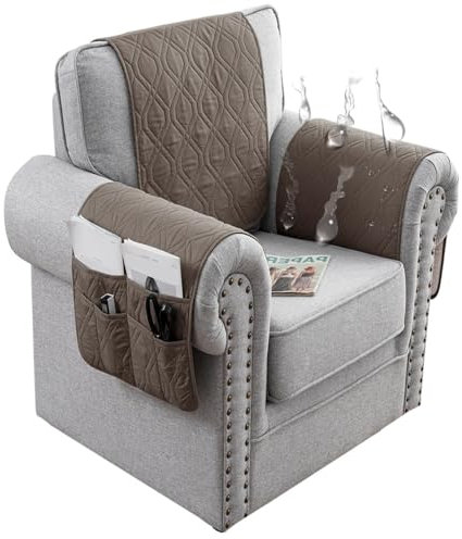 Kopfstützenschutz sessel armlehnenbezug breit armlehnenschoner kopfschutz für couch sofa überzug wasserdicht armbezug, armlehnen organizer arm armrest cover armlehne bezug abdeckung(1907,Sofa Armrest