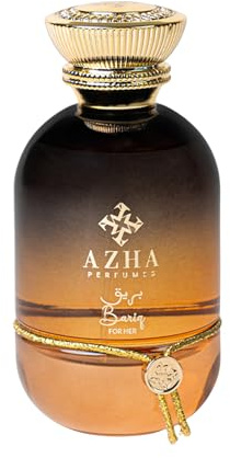 Azha Perfumes Essence Orbis Bariq Eau de Parfum for Women, 3.4 Fl Oz / 100 mL, Long Lasting Arabian Perfume Spray, Citrus Gourmand Vanilla Fragrance with Tangerine, Orange, Lemon, Luxury Scent