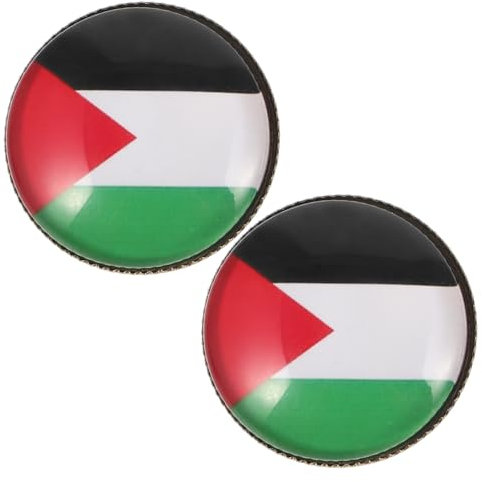 DIYEAH 2stücke Palästina Flagge Pin Brosche Metall Anstecknadel Für Kleidung Hut Rucksack Party Festival Gebrauch