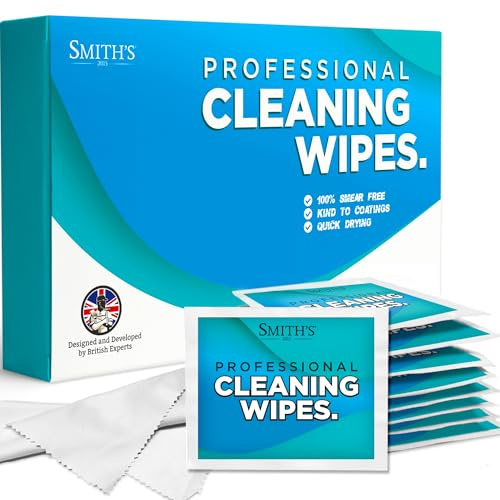 Professional Screen Wipes by Smith’s® | 240 Pack | 14 x 14cm | Perfect Cleaning Wipes for 17” Monitors, Laptops, iPads, Mobile Phones, 17” LCD TVs, Tablets, PCs, Keyboards & More!