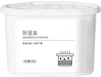 Deumidificatore Box - Deumidificatore Assorbi Umidità - Eliminatore Portatile Efficace a Lunga Durata per Umidità in Bagno Auto Armadi Mobili Cucina Guardaroba Spazi Lavorativi