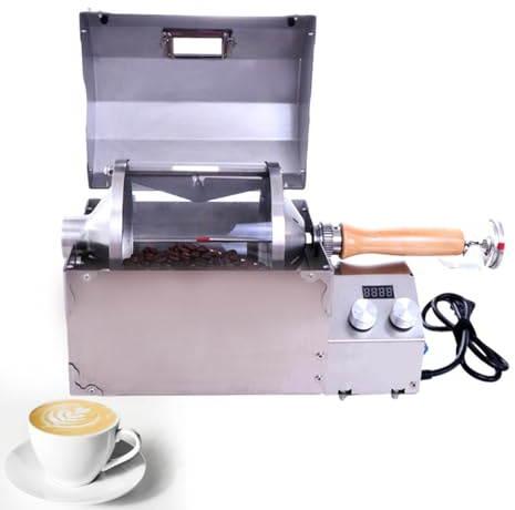 BOOZXCV 400g Coffee Bean Roaster, Home Coffee Roaster, Electric Coffee Bean Roaster, 100-300℃ Non-stick Roasting, Suitable for Coffee Shop Home Use. 220v