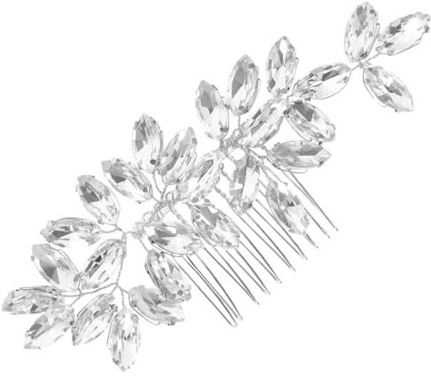 Gogogmee Peine de Cabello Nupcial con Adorno Lateral Decorativo para Boda Accesorio Elegante para Novia Complemento de Fiesta Femenino