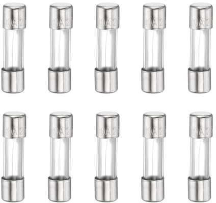 QUARKZMAN 10 Stück 10A 125 Volt Glas Sicherungen F10AL250V 5x20mm | Schnellauslösende, Schnellansprechende, Für Weihnachtsbeleuchtung Elektrische Systeme Mikrowellen, Sicherungen, Sicherungen