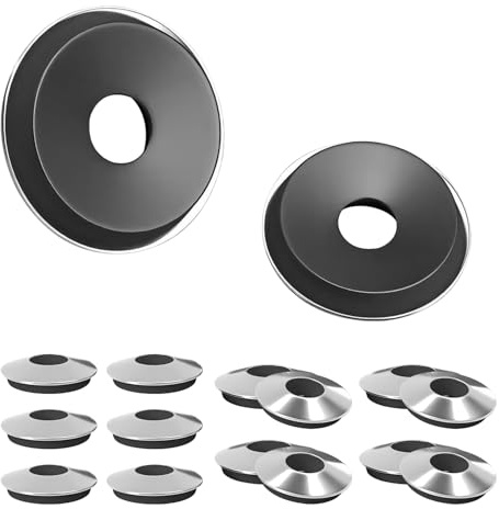 Qrity 20 Piezas Arandelas de Sellado Adheridas, OD 12 mm, ID 4,2 mm, Grosor 2,5 mm, Arandelas de 304 Acero Inoxidable de Caucho para Pernos