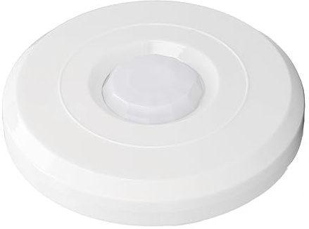 Rilevatore di movimento a infrarossi per interni Sensore di sicurezza da 12 V montato a soffitto per fabbriche ed edifici commerciali Rilevamento a doppia tecnologia PIR e