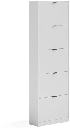 Vicco Schuhkipper Gizmo, Weiß, 59 x 181.1 cm | mit 5 Fächern
