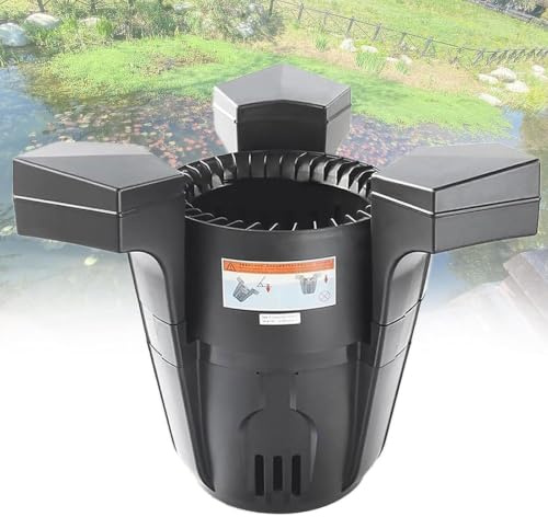 Pulitore Automatico per Piscina 43W/70W, Skimmer Galleggiante per Stagno, Estrattore di Superficie della Piscina, Robot Skimmer per Piscina, Skimmer e chiarificatore, Cavo da 10M, Filtro di 43w