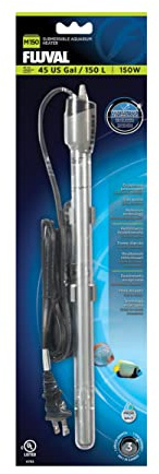 Fluval M 150-Watt Submersible Aquarium Heater – Reliable, Compact Heating with Mirror Technology for Fresh & Saltwater Tanks Up to 45 Gallons