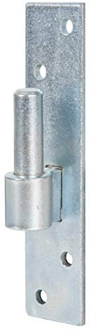 Alberts 306816 Gond sur platine | forme de type Allemagne du sud avec crochet DI ou DII | zingué | cote axe Ø16 mm | platine 180 x 40 mm