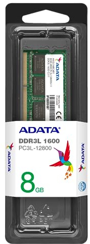 A-data technology - Adata adds1600w8g11-s 8gb ddr3l 1600mhz módulo de - Memoria (ddr3l, portátil, 204-pin so-dimm, 1 x 8 GB, Verde)
