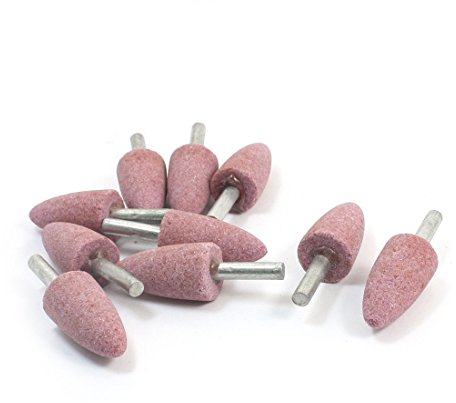 sourcing map 100 6 mm Schaft 19 mm konische Schleifmittel Schleifstifte Stein Lila de