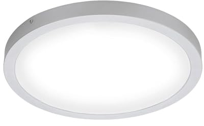 Briloner Leuchten - Lámpara empotrable, lámpara de techo, luz para el techo de 24,5 W, 2400 lúmenes, 4.000 Kelvin, redonda, cromo-mate, 405 x 32 mm (diámetro x altura)