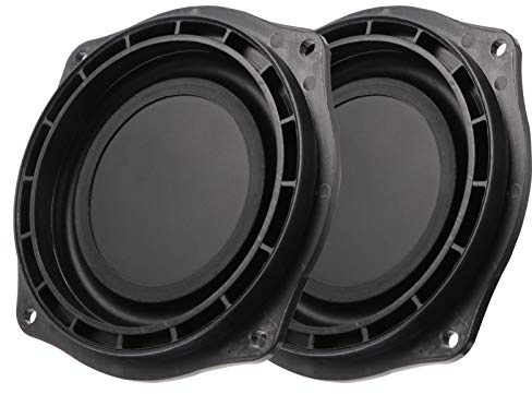 Milisten 4 Zoll Passivmembran Lautsprecher Vibrationsmembran Für Bassverstärkung Woofer-Membranplatte Als Ersatz Für Alte Oder Defekte Lautsprecher Kompatibel Mit Tieftöner Und Subwoofer 2 Stück