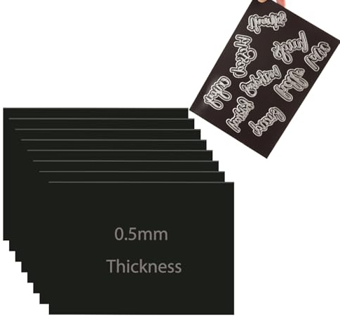 OTCRAFT Weiche Gummi-Magnetplatten für Metall-Stanzformen, Aufbewahrung, Orangisieren, Basteln, Werkzeug, Scrapbooking, Kunst und Handwerk, flexible Platziermatten, 17,8 x 12,7 cm, 0,5 mm, 10 Stück