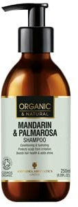 Amphora Aromatics Mandarin & Palmarosa Shampoo Cosmos Organic 250ml