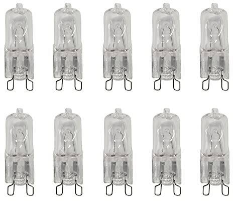 Provance 10x Stiftsockellampe G9 33 Watt 430 Lumen 2700K Halogen Leuchtmittel Stiftsockel