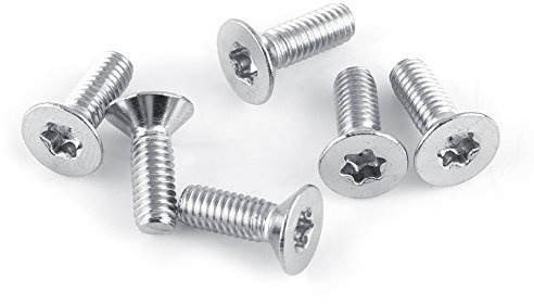 50pcs M4 Flachkopfschrauben, Edelstahl SS304 Flachkopf Sternantrieb Schrauben Senkkopf Maschinenschraube Bolzen (M4×8)