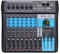 BOMGE Professional Mixer Sound Board Console 8Channel Desk System w/USB Audio Interface USB-B Recording, BT Function, 99 DSP Effects, 48V Phantom Power Stereo DJ Studio FX Steel