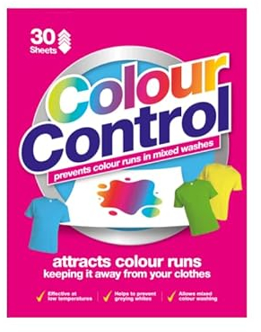 Colour Catcher Laundry Sheets - Prevents Colour Run & Greying | Protects Whites & Brights | Ideal for Mixed Wash Loads | Traps Loose Dyes & Dirt | Bleed Run Prevention | Dirt Collector (30 Sheets)
