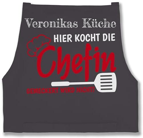 Geschenk mit Namen personalisiert by Shirtracer - Schürze - Kochschürze - Hier kocht die Chefin