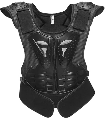 Motorcycle Gear for Kids 12-15 Anti-Fall 3D Youth Motorcycle Gear Reflective Body Armour Vest Adjustable Youth Motorcycle Jacket Kids Dirt Bike Gear for Cycling Skiing Skateboarding L
