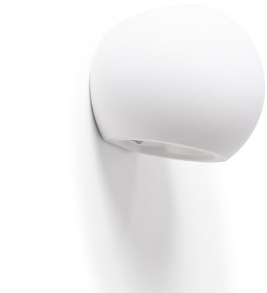 LEDKIA Applique da Parete Gesso Klay Bianco