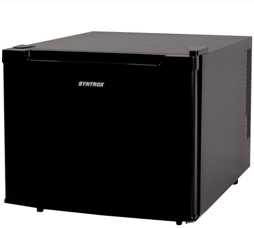 Syntrox Germany 35 l Kleiner Mini Kühlschrank schwarz Bundal | Barkühlschrank | Minibar, geräuscharm, kompakt, LED-Innenbeleuchtung, leicht zu reinigen