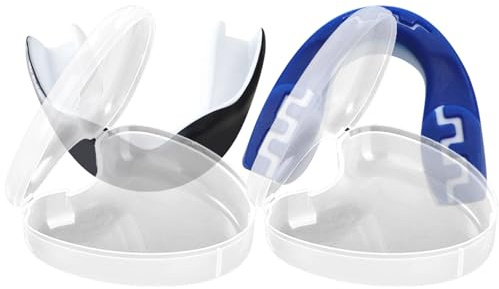JSTHHTT Pack de 2 Protector Bucal Deportivo Adultos, Protector Bucal Boxeo Adulto, para Artes Marciales, MMA, Kickboxing, Hockey, Fútbol