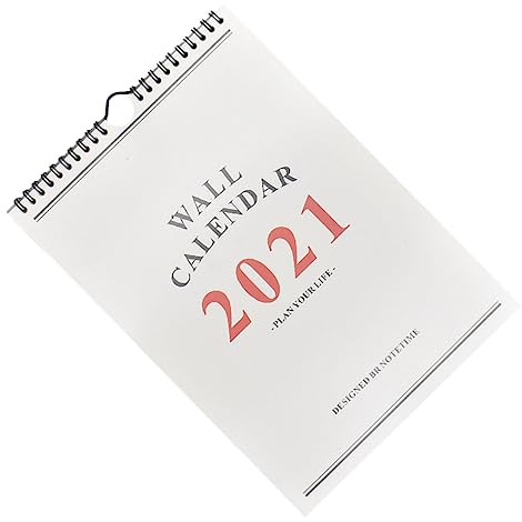 SEWACC Handgemalter Wandkalender Monatsplan Agenda Planer Aus Papier Mit Schutzfolie Für Home Office Planung