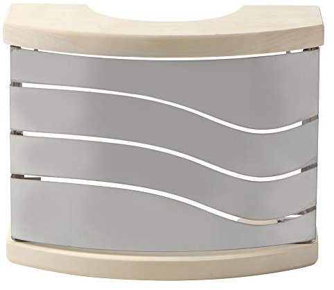 MUNEFE Lampada per Sauna, Accessori per Bagno Turco con Paralume in Legno, Copertura per Paralume in Acciaio Inossidabile per la Decorazione Domestica