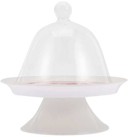 Alipis 1set Alzata Per Dolci Con Copertura Vassoio Per Torte e Dessert Porcellana Per Cerimonie Feste e Uso Quotidiano Design Elegante e Pratico