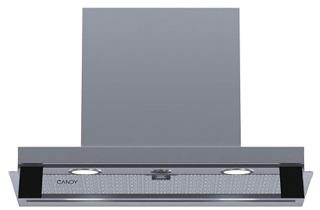 Candy CPY6MXVGG, Campana Integrada 60 CM, 3 Niveles de Potencia, 620 M3/H, Válvula Antiretorno, Filtro de Carbón, Filtro antigrasa de aluminio, Iluminación LED, 69DB, Inox