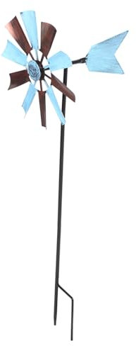 TINEASUR Molino De Viento para Jardín, Decoración De Jardín, Molinillo Decorativo Grande, Molinillo De Viento, Molinillo De Al Aire Libre, Molino De Viento Giratorio, Decoración De