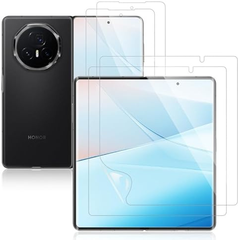 FOXZKISS Volle Abdeckung Folie für Honor Magic V3 Schutzfolie, 2 Stück Flexible TPU Schutzglas für Panzerglas Honor Magic V3 Displayschutz, Blasenfreie, Weich HD Klar Displayfolie, Anti-Staub