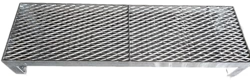 1 Stufen Stahltreppe Außentreppe Freistehend Breite 100 cm Höhe 20 cm verzinkt