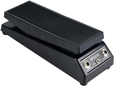 DF2210 Pedal Classic Wah Efecto de guitarra Pedal Profesional Wah Wah Pedal Efecto de guitarra para la banda DJ Guitar jugadores Black 24.2 x 9.3 x 7cm